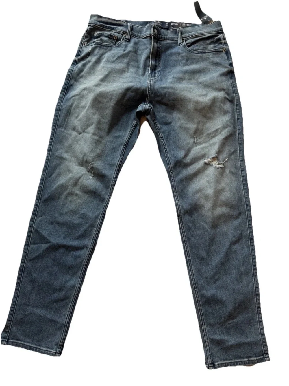 Hollister Advanced Stretch athletic men’s skinny jeans medium wash 36x32